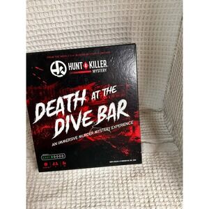 Mystery Adult Hunt A Killer Death at the Dive Bar Game OS Black